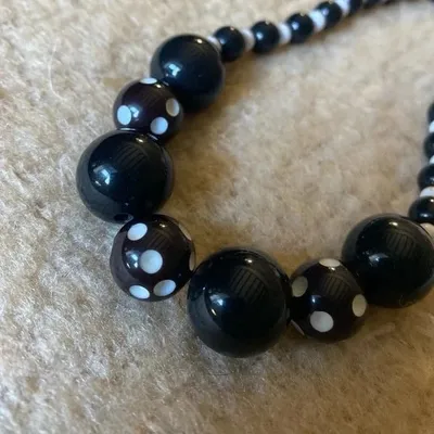 Collier grosses perles